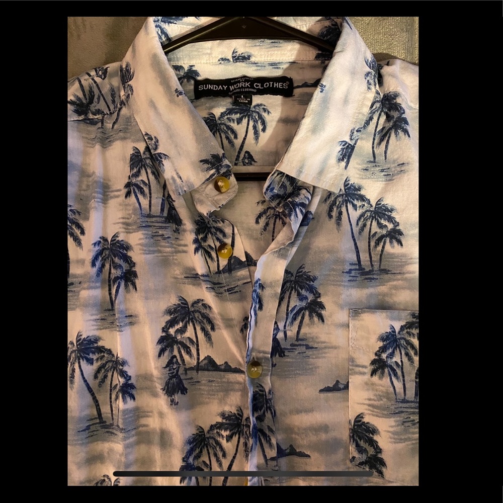 Sunday Work Clothes Men’s Hawaiian Shirt size L